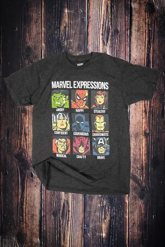 Miniatura 2 de Marvel Avengers Expressions Moods - Camiseta para hombre adulto