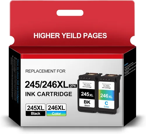 PG-245XL CL-246XL Cartuchos de tinta de color negro de repuesto para Canon 245XL 246XL Paquete combinado para impresora PIXMA TS3322 TR4522 MG2522