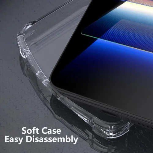 Miniatura 5 de USTIYA Funda para Motorola E20/E30/E40 Clear TPU Cuatro Esquinas Moto E20 Funda Protectora Transparente Suave Funda