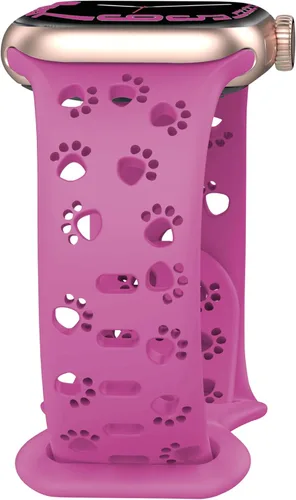 Miniatura 23 de Correa de silicona compatible con Apple Watch Band de 1.496 in, 1.575 in, 1.614 in, 1.654 in, 1.732 in, 1.772 in, 1.772 in, 1.772 in, 1.772 in, Humo