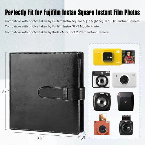 Miniatura 2 de Álbum de fotos de 288 bolsillos para película Fujifilm Instax Square Extra Large Storage Capacity for SQ1 SQ6 SQ10 SQ20 Cameras & SP-3 Printer