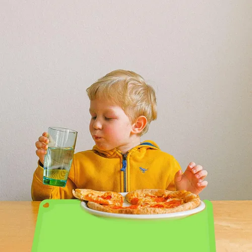 Miniatura 7 de Mantel individual de silicona para niños, manteles individuales antideslizantes para mesa de comedor, tapete reutilizable para alimentos para niños