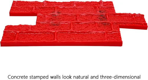 Miniatura 7 de 22 "x 12" Pu Concrete Stamp Mat, grande decorativo hormigón piso cemento yeso impresión textura sello Mat cemento sellado sellos de poliuretano