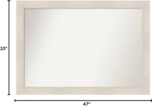 Miniatura 6 de Amanti Art Espejo personalizado, espejo de baño de madera dura, espejo de pared o espejo de tocador de baño sobre el fregadero (33 x 47 pulgadas)