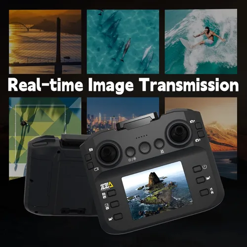 Miniatura 3 de Toladrone dron con motor sin escobillas con pantalla LCD control remoto dron para principiantes drones con cámara dron plegable RC cuadrirotor