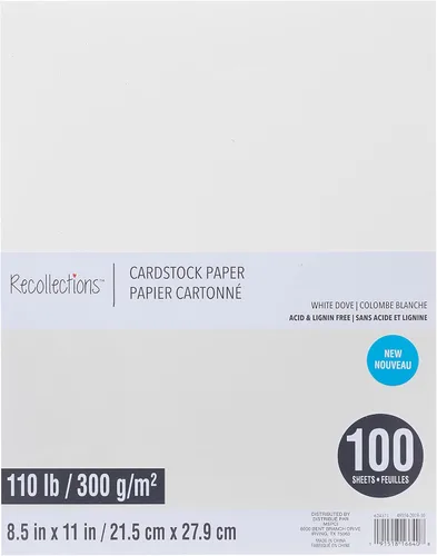 Miniatura 9 de Recollections 100 hojas de papel de cartulina negro pesado de 8.5 x 11 pulgadas, papel sin ácido ni lignina para álbumes de recortes, artes