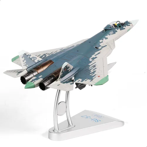 NUOTIE Sukhoi SU-57 Felon 1/72 Kit de modelo de avión de metal fundido a troquel de aleación de caza ruso de quinta generación, avión militar