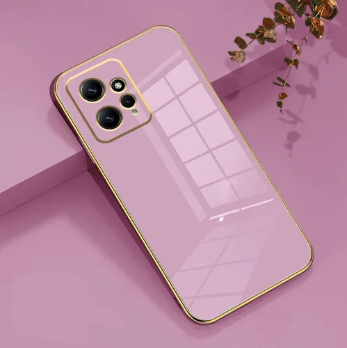 Miniatura 2 de Compatible con Redmi Note 12 4G Funda de silicona rosa, chapado para Xiaomi Redmi Note 12 4G Funda de teléfono a prueba de golpes delgada y suave