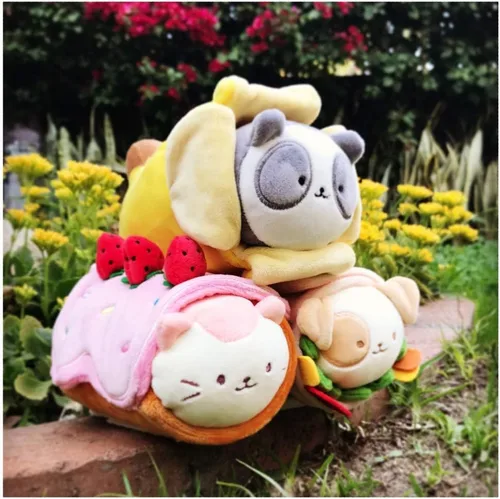 Miniatura 6 de Anirollz Muñeco de peluche Pandaroll con manta de plátano