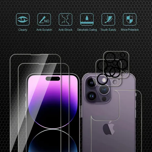 Miniatura 2 de Paquete de 2 protectores de pantalla de privacidad para iPhone 8 Plus/iPhone 7 Plus, película de vidrio templado, dureza 9H, arañazos, claridad HD