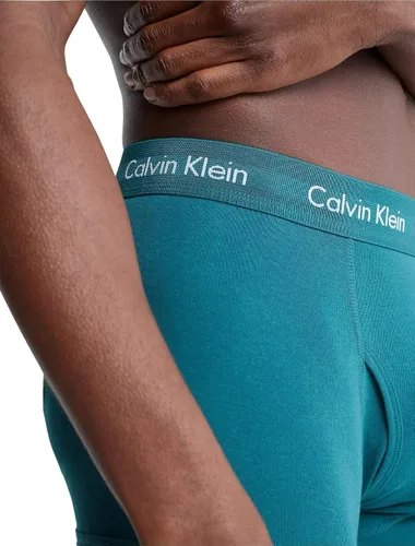 Miniatura 4 de Calvin Klein Paquete de 5 baúles clásicos de algodón para hombre, Atlantic DeepCinabrioGris JaspeadoBel Air AzulArándano, M, Atlantic