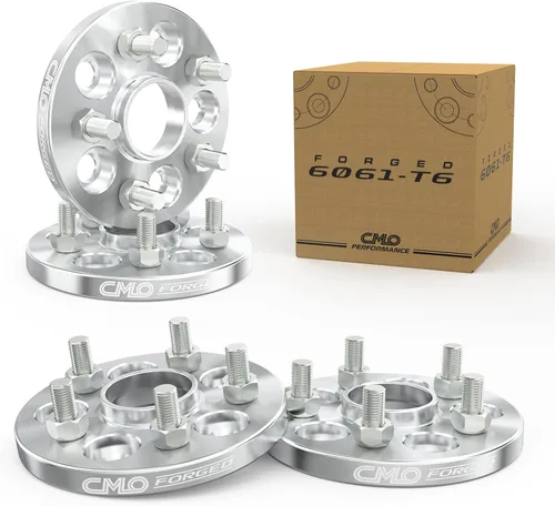 Miniatura 22 de Customadeonly Espaciadores de rueda centrados negros forjados 5x100 de 0.984 in (1 pulgada) (2 piezas) - Compatible con Subaru BRZ, Impreza