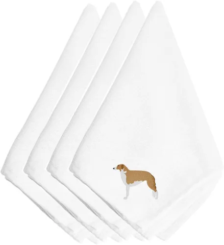 Miniatura 69 de Caroline's Treasures BB3448NPKE Affenpinscher - Juego de 4 servilletas bordadas, lavables, suaves, duraderas, servilletas de mesa para hotel
