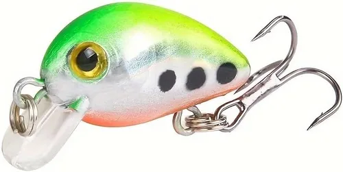 Kit de señuelo de pesca Crankbait premium, juego de cebo duro con ganchos agudos, cebo de acción tambaleante para lubina, lucio, carpa, agua salada