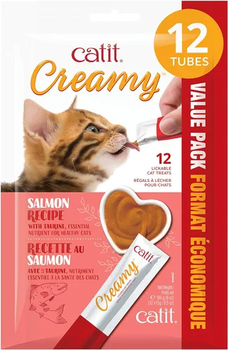 Miniatura 6 de Catit Golosina cremosa para gatos para lamer, premio saludable para gatos, atún, paquete de 50