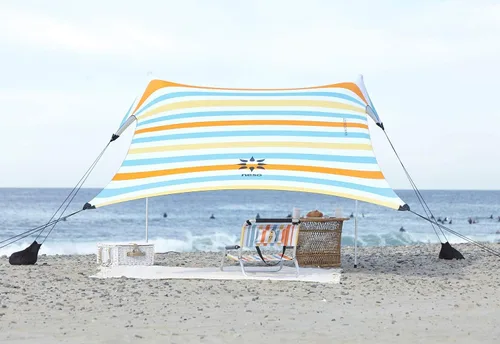 Miniatura 10 de Neso Tienda de Campaña Portátil para Playa Refugio Solar con Anclaje de Arena - Toldo Ligero de Sombra para Playa - Fácil Instalación para Salidas