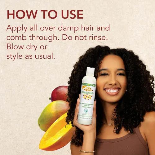 Miniatura 5 de Creme of Nature Acondicionador ultra hidratante de mango y manteca de karité con ingredientes naturales certificados, tratamiento suavizante cremoso