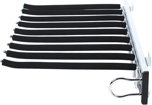 Miniatura 2 de Perchero extraíble para pantalones con 9 brazos, percha de acero para pantalones, perchero extensible para ahorrar espacio, organizador de ropa