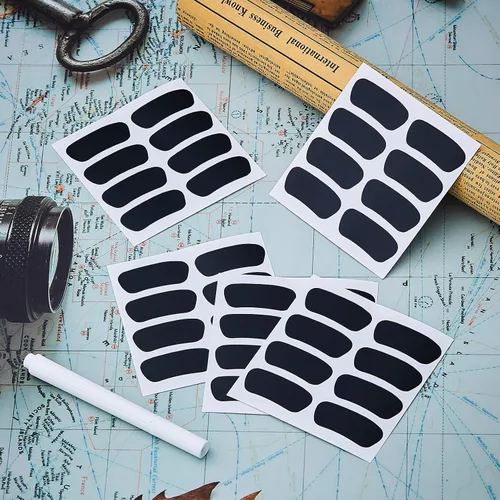 Miniatura 3 de Sumind 24 pares de tiras para los ojos deportivos, tiras transpirables con 1 lápiz blanco para fanáticos del béisbol, fútbol, sóftbol en el día