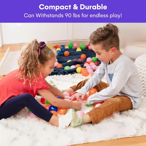 Miniatura 6 de Pelotas Click N' Play para alberca de bolas para niños, bolas de plástico de recarga, paquete de 200, sin ftalatos y sin BPA, incluye una bolsa