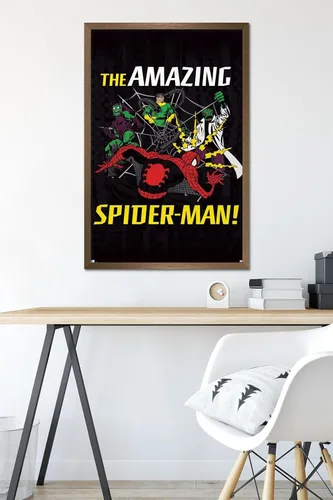 Miniatura 6 de Trends International Marvel Comics Spider-Man - Póster de pared de villanos Versión con marco de bronce