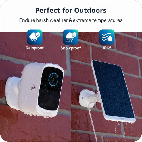 Miniatura 7 de Cámaras de seguridad 4K inalámbricas para exteriores/interiores, cámaras con batería para seguridad del hogar, sin tarifas mensuales, almacenamiento