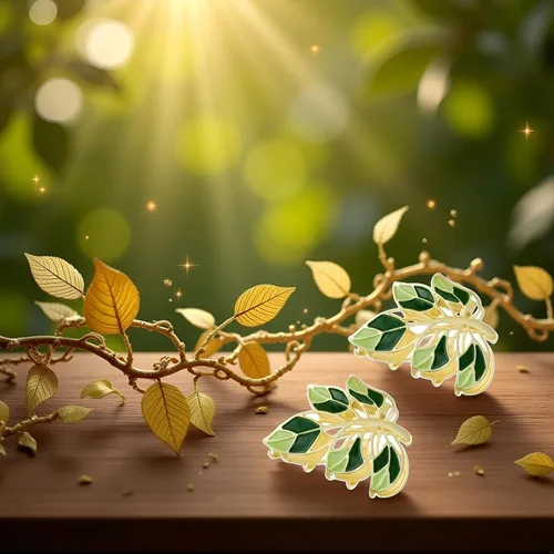 Miniatura 2 de 2 pinzas para el cabello de metal verde con hojas de flores, pinzas de pelo grandes, antideslizantes, no se rompen, pinzas de sujeción fuerte