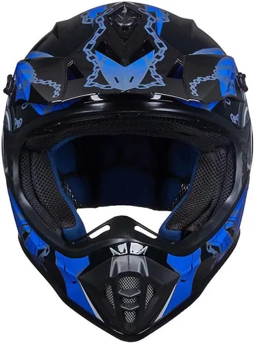 Miniatura 3 de ILM Casco de cara completa para motocicleta, motocross y cuatrimoto para niños y jóvenes, aprobado por el Departamento de Transporte de Estados