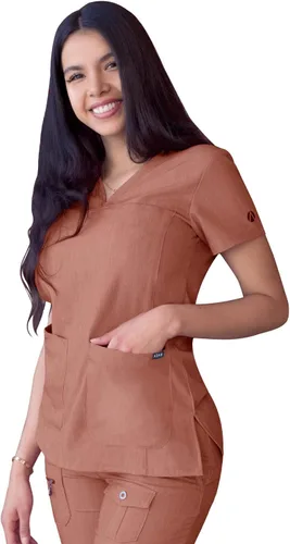 Miniatura 2 de Adar Pro - Ropa quirúrgica para mujer, camisa con cuello en V