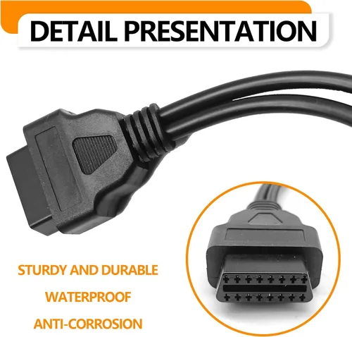 Miniatura 4 de Motocicleta Obd2 Cable 4pin+6pin 2 en 1 para Harley Davidson 16 Pin a 4 Pin 6 Pin Herramienta de escaneo, adaptador de escáner OBD herramienta