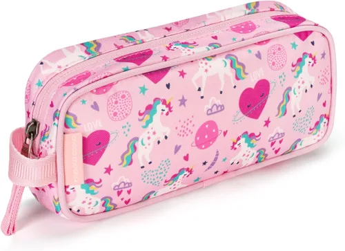 Miniatura 25 de Estuche para lápices Choco Mocha para niñas, estuche suave con cierre para niñas, estuche para lápices para la escuela, bolsa de lápices arcoíris