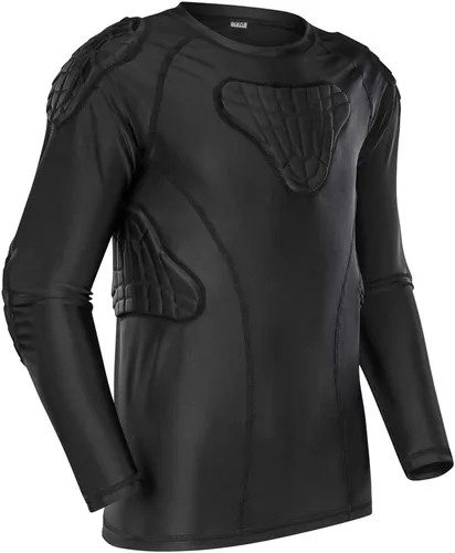 Miniatura 9 de Padded Shirt Youth Boys Padded Compression Sports Protective T-Shirt Rib Chest Protector Extreme Exercise