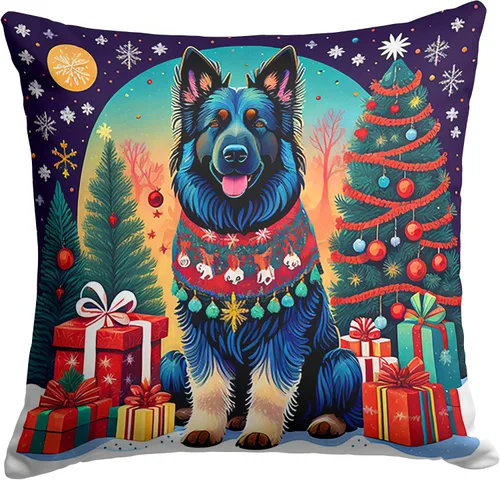 Miniatura 33 de Caroline's Treasures DAC1082PW1414 Affenpinscher - Almohada decorativa de tela navideña, lavable a máquina, para interiores y exteriores, para sofá