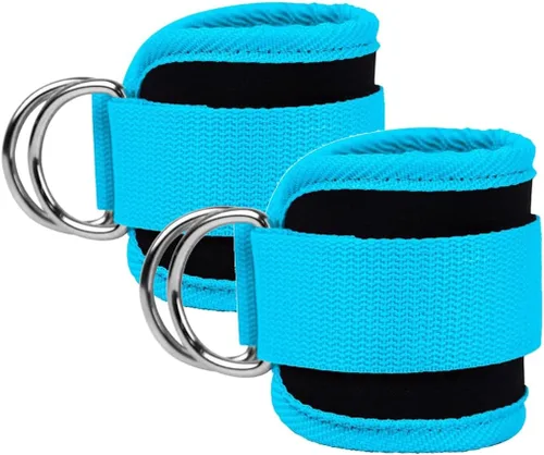 Miniatura 10 de Correas para Tobillo Bandas de Resistencia para Tobillo Puños para Muñeca Correas Acolchadas Ajustables Fitness Glúteo Kickback Anillo en D