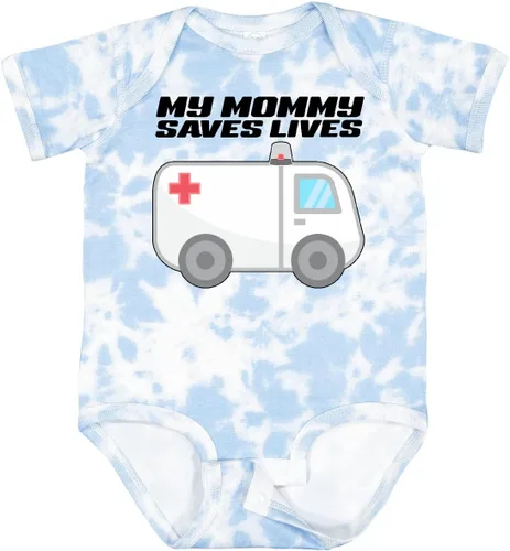 Miniatura 11 de inktastic My Mommy Saves Lives- Body para bebé de ambulancia