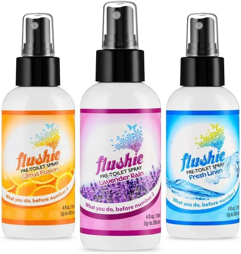 Miniatura 27 de Flushie - Aerosol preinodoro para desodorante de olores de inodoro... (lavanda, paquete de 2)