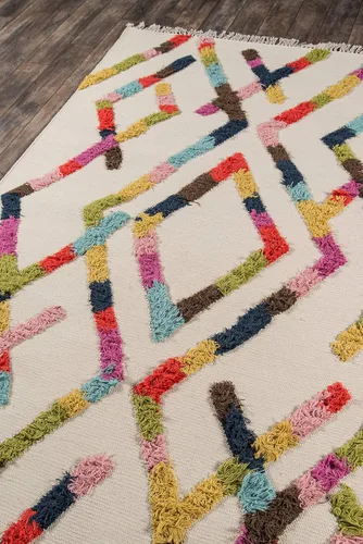 Miniatura 3 de Novogratz by Momeni Rugs Indio - Alfombra contemporánea 100% de lana hecha a mano, 3 pies x 5 pies, multicolor (INDIOIND-3MTI3050)