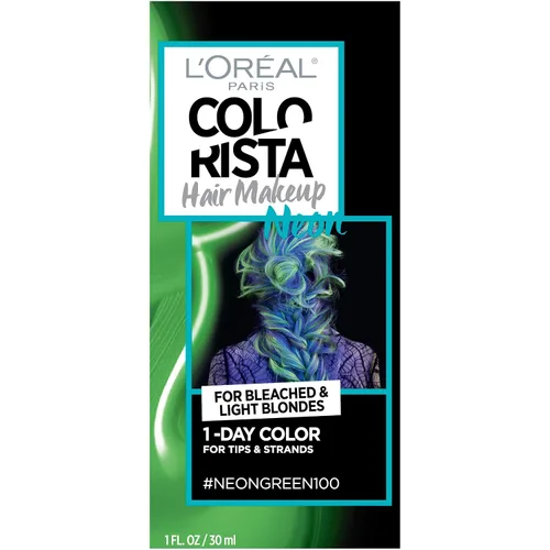 Miniatura 23 de L'Oreal Paris - Maquillaje temporal para el cabello de 1 día para morenas, azul 60, 1 onza líquida