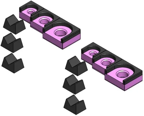 Miniatura 41 de MagAttach Juego de organizador de trinquete (juego de 3 piezas (2 paquetes), Verde/Negro)