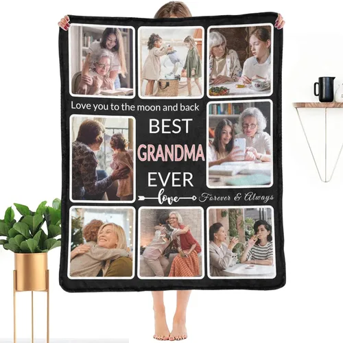 Miniatura 35 de Regalos para Tías Manta Personalizada con Foto, Haz una Manta Personalizada para Tías con Imagen Recuerdos Personalizados Souvenir Manta de Las