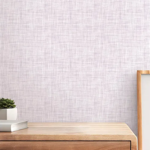 Miniatura 10 de Papel tapiz beige con textura de papel de contacto de 17.3 x 120 pulgadas, papel tapiz vintage extraíble impermeable para paredes de habitaciones