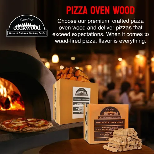 Miniatura 2 de Mini horno de pizza de madera, troncos de leña de 6 pulgadas, divisiones de madera dura de roble blanco para hornos portátiles de pizza a leña