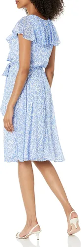 Miniatura 2 de Tommy Hilfiger Vestido midi con capa floral para mujer