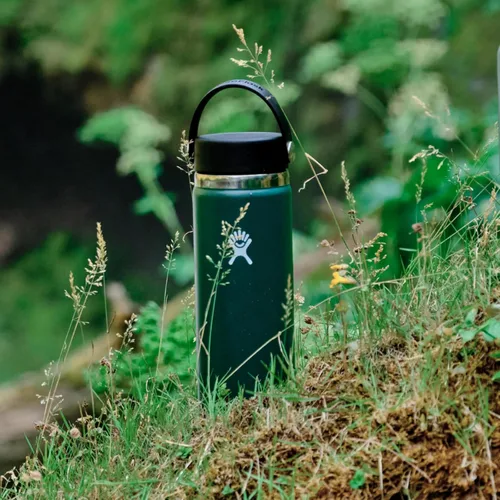 Miniatura 8 de Hydro Flask - Botella de agua de acero inoxidable aislada - Boca ancha con tapa flexible, sin derrame, a prueba de fugas y recargable de 40 oz Negro