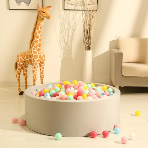 Miniatura 4 de GOGOSO Pelotas para niños pequeños, bolas de plástico para corralito de pelota, piscina, juego de bebé, pastel, sin BPA, no tóxico, juego pastel, a M