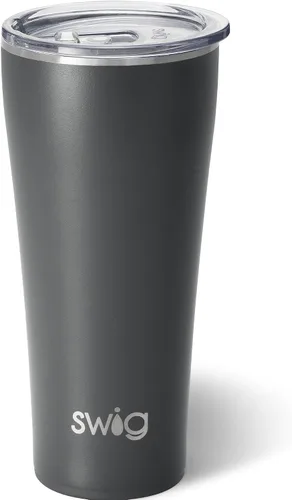 Miniatura 36 de Swig Life - Vaso aislante de 22 onzas, vaso de viaje para café con tapa, taza de viaje para café apta para portavasos, acero inoxidable (Aqua)