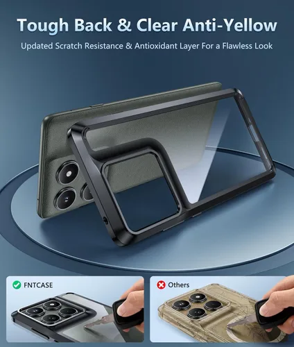 Miniatura 1221 de FNTCASE Funda para iPhone 13 Pro-Max: Fundas magnéticas transparentes compatibles con Magsafe Slim anti amarillamiento protección contra caídas