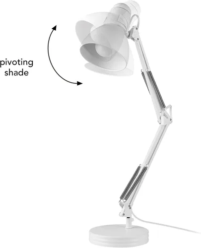 Miniatura 8 de GLOBE Electric 56060 Arden - Lámpara LED de escritorio integrada de 12", cuello de cisne ajustable, interruptor de encendido y apagado en línea