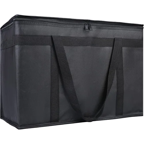 Miniatura 30 de Bodaon Paquete de 3 bolsas aisladas para entrega de alimentos para comidas calientes y frías, bolsas enfriadoras XXL, bolsa aislante para catering