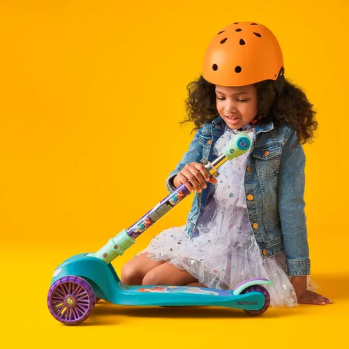 Miniatura 6 de Jetson Character Kids Kick Scooter, luces LED en vástago y ruedas iluminadas, marco ligero, manubrio ajustable en altura, sistema de inclinación